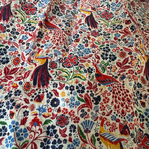 Floral cotton halter top mini dress with ruffle shoulder detail - Picture 2 of 3